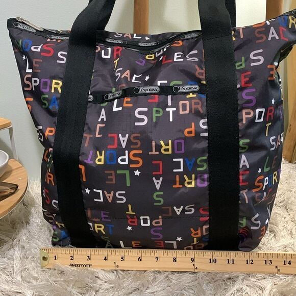 LESPORTSAC Mulitcolor Logo On Black
Nylon Tote - Picture 11 of 17